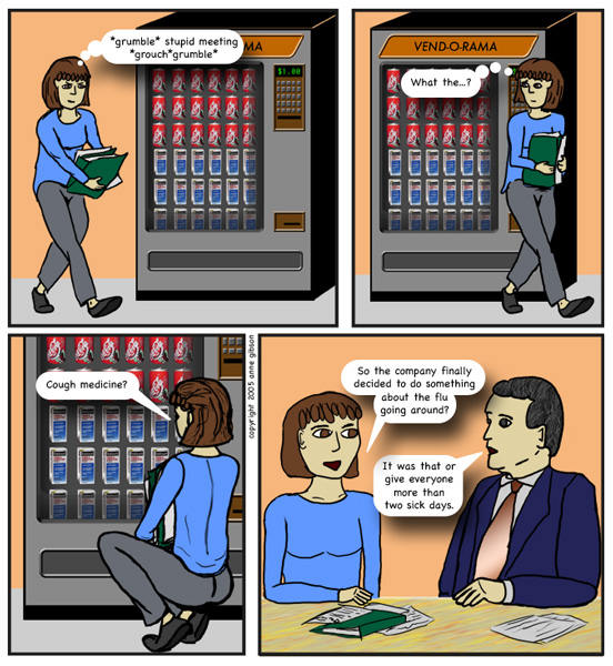 dude, that co-worker looks like a zombie.