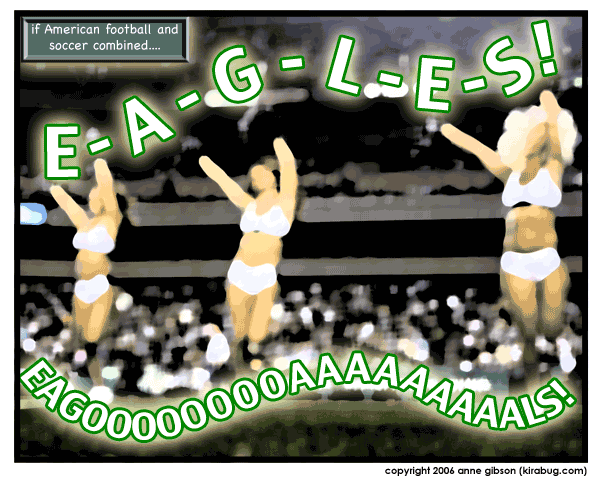 It's fun listening to the spanish baseball broadcast 'cause they yell that way during the home runs, too.