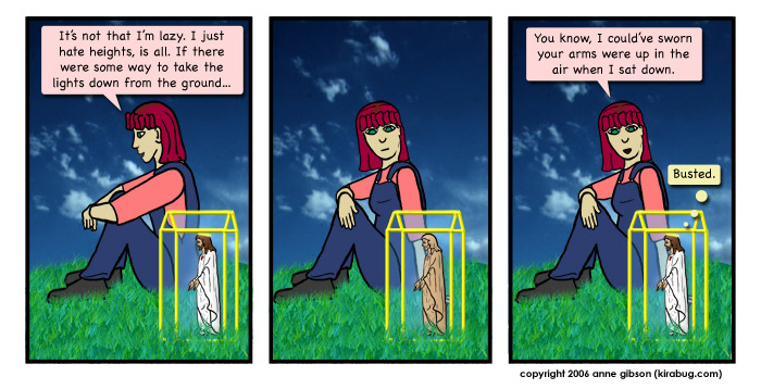 Marin and Jesus chat.