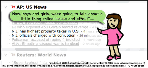 and don't think for a moment i don't think the editor's trying to make a statement here. But it's a good statement.
