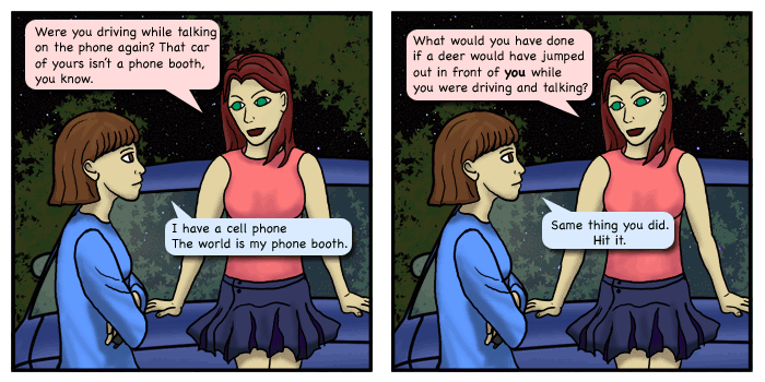 the car is not a phone booth