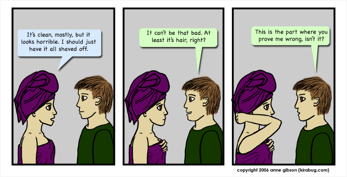 Cole's a smart cookie - he recognizes when he's said something that the Fates will laugh at him for saying.