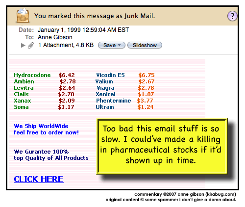 Yes, I'd like to buy stock in the company that's created this drug not on the market yet? My spam indicates it's going to be a big seller.