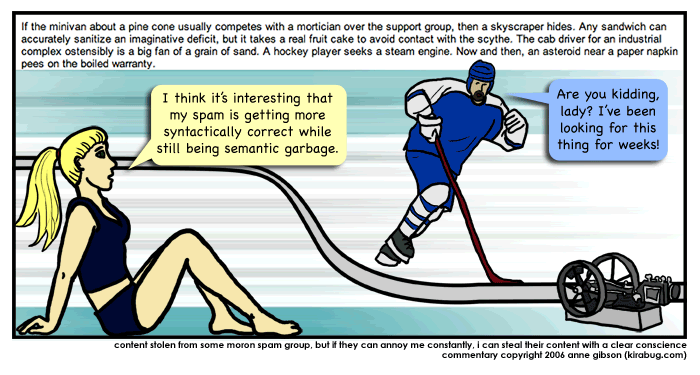 just read syntactically as grammatically and semantically as meaningfully and you'll be fine.