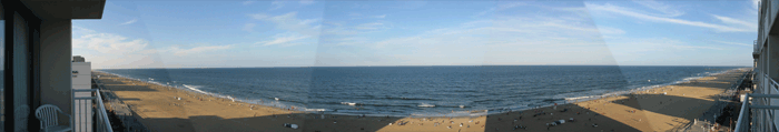 A panorama from my 10th floor balcony.