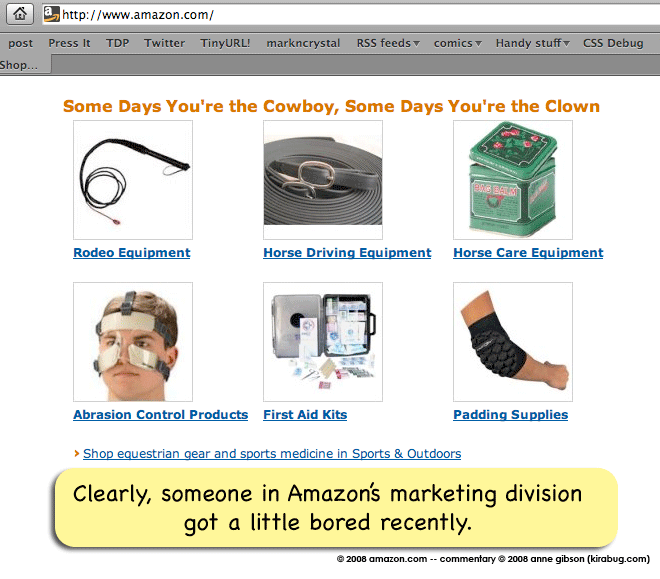Swear to God this was on my Amazon homepage the other day. I can't photoshop something this weird.